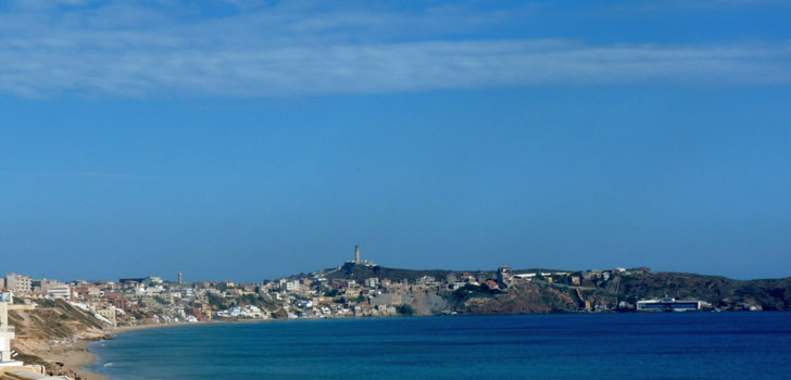 Vue sur la plage de Cap Falcon